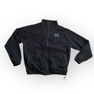 YoungLA Los Angeles full zipper collared jersey knit jacket black mens XL casual